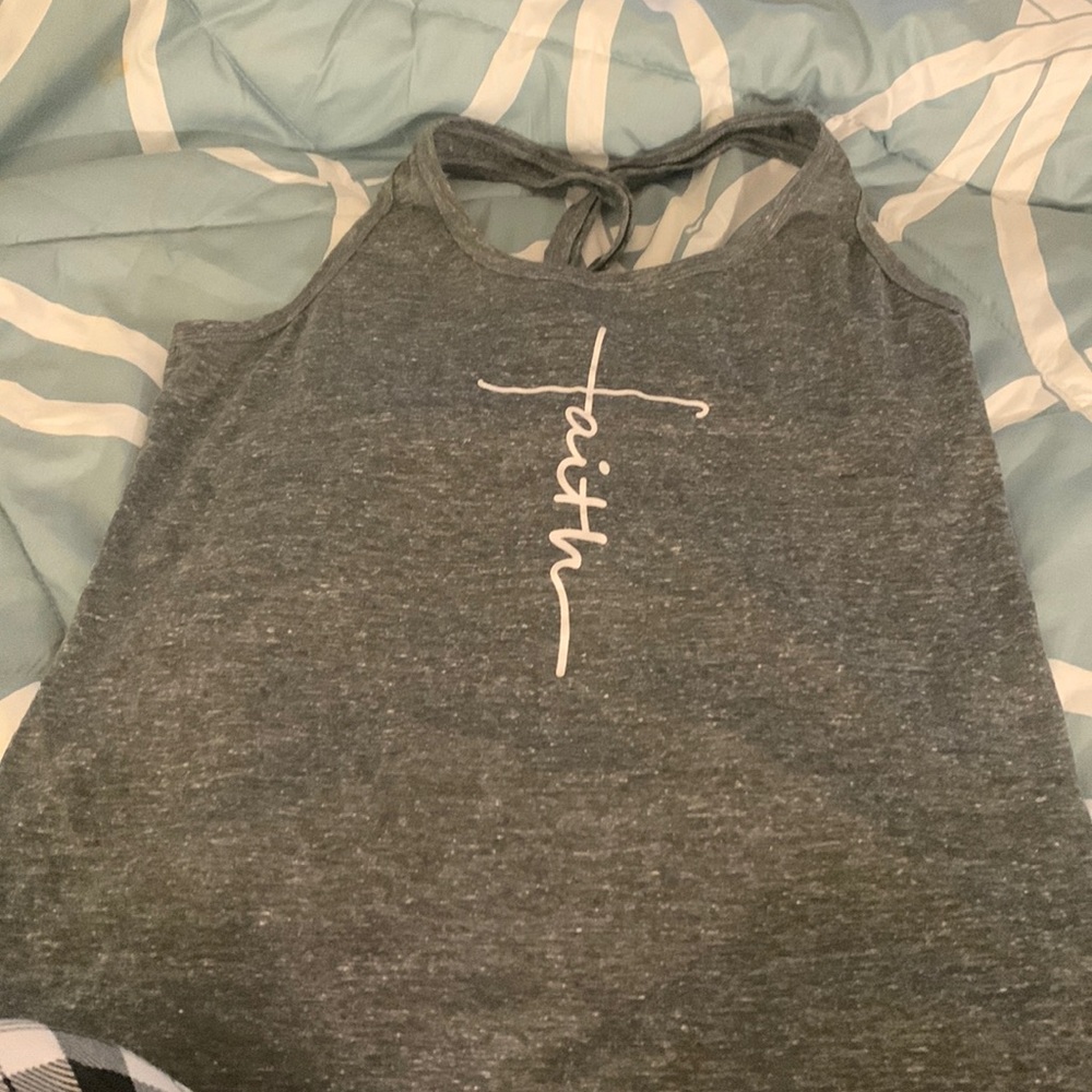 tank top 3x dark gray crossed back